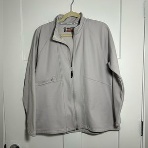 Women’s Fleece Jacket, Light grey plus size